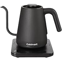 GK-1 Digital Goose Neck Kettle, Precision Gooseneck Spout Designed for Precise Pour Control that Holds 1-Liter, 1200-Watt Allows for Quick Heat Up, Stainless Steel,Black