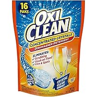 OxiClean Extreme Power Crystals Dishwasher Detergent Packs, Lemon Clean, 16 Count
