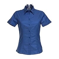 Women's workplace Oxford blouse short sleeved