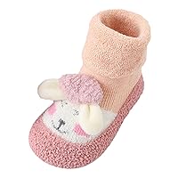 Baby Socks Shoes Infants Slipper Boots Cute Soft Sole Moccasins Anti-Slip Fuzzy Shoes Sneakers Fall Winter Sock Shoes