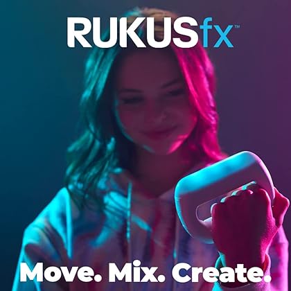 RUKUS Just Play RUKUSfx Motion-Controlled Music Mixer, Lights and Sounds Music, with Bonus Skin, Multicolor