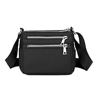 Oichy Crossbody Bags for Women Waterproof Multi Pockets Shoulder Bag Casual Nylon Purse Handbag Lightweight Travel Purse