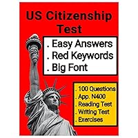 US Citizenship Book Easy Answers, Keywords to remember and Big font to easily read: US citizenship with Ameer Ali (مجموعة كتب أمير علي 2024)