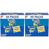 Nabisco Sweet Treats Cookie Variety Pack OREO, OREO Golden & CHIPS AHOY!, 30 Snack Packs (2 Cookies Per Pack) (Pack of 2)