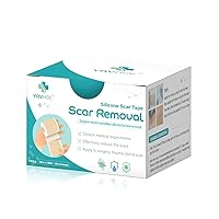 Medical Grade Soft Silicone Tape for Scar Removal Scar Treatment, 5cm Crease Silicone Scar Sheets, Keloid Bump Removal Easy to Tear Without Scissors 1 Count 1''x 70''