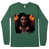 Cool Face Long Sleeve T-Shirt - Goddess T-Shirt - Salem Witch Long Sleeve Tee Shirt
