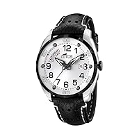 Sport Mens Analog Quartz Watch with Leather Bracelet L15645/1