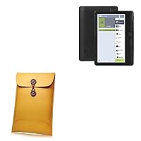 BoxWave Case Compatible with Dcenta C12828 eReader (7 in) - Manila Leather Envelope, Retro Envelope Style Hip Cover