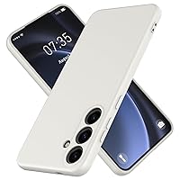 for Samsung Galaxy S24 Plus Case,Durable and Stylish Drop Tested Soft Silicone Gel Rubber Slim Fit Protective Phone Case for Samsung Galaxy S24 Plus (Cream)