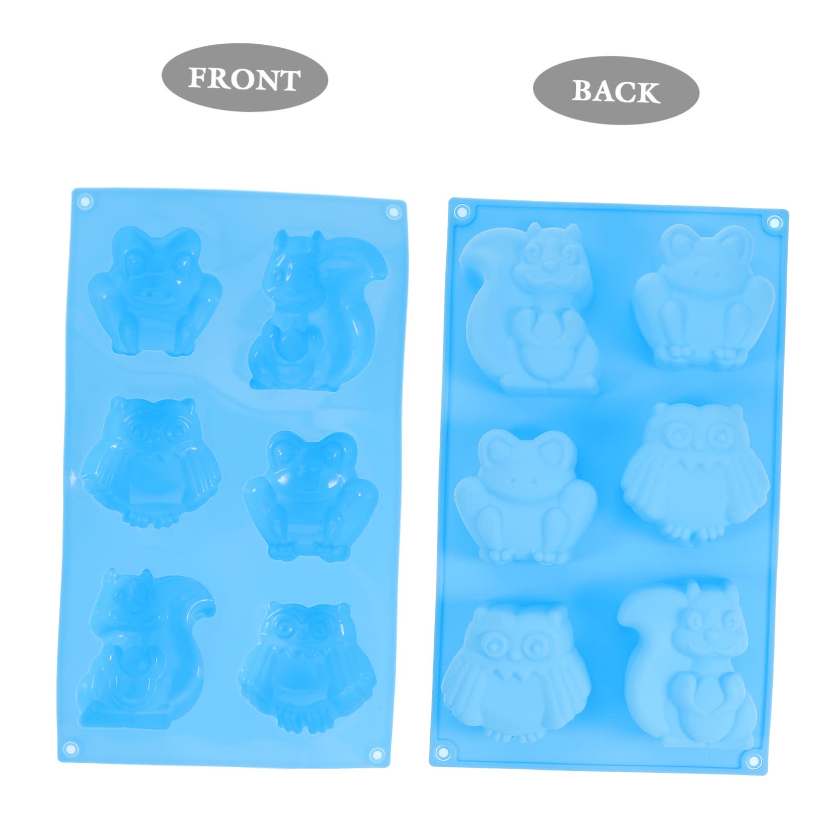 BESTOYARD 5pcs 6 Hole Silicone Muffin Pan Biscuit Molds Snowman Silicone Molds Pudding Dough Molds Silicone Ice Molds Cupcake Molds Christmas Cake Molds Non Stick Tray Silica Gel