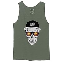 Skull Bones Cool Graphic Streetwear Good Vibe Till Death Men's Tank Top
