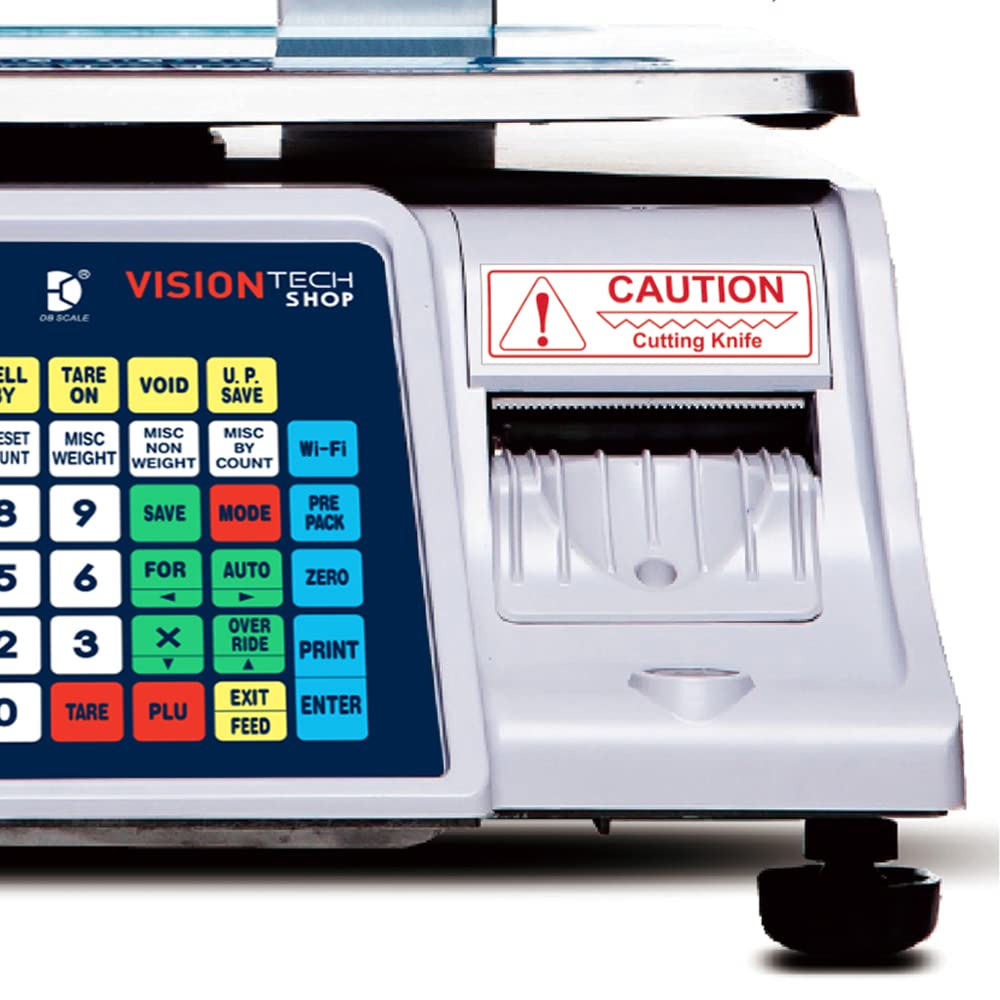 CAS LST-8040 Printing Scale Label, 58 x 60 mm, UPC Safe Handling CAS - 1