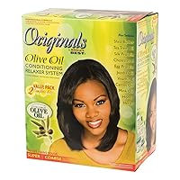 Olive Oil Conditioning Relaxer System 2-Pack, Helps Repair, Rebuild and Restore Your Hair's Elasticity and Softens & Shines, Designed for Coarse Hair Textures