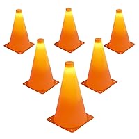 GoSports LED Light Up Sports Cones (6 Pack), 9 Inch