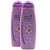 Maja Plum Blossom Body Lotion, Perfumed Body Lotion with Almond Oil and Vitamin E for Dry Skin, Keeping your Skin Hydrated, Floral and Fruity Fragrance, 2-Pack of 13.5 FL Oz each, 2 Bottles