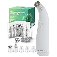 2-in-1 Microdermabrasion Machine for Facial, Diamond Microdermabrasion Device USB Rechargeable (White) with Extra Microdermabrasion Filters 120 Pcs