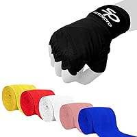 Cotton Boxing Hand Wraps Bandages Fist Boxing Inner Gloves Mitts MMA 3.5m Pair 