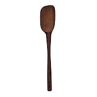 Tovolo Toasted Red Beechwood Spoonula, Wood Spoon & Spatula for Cooking With Flat Back for Spreading