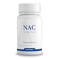 Biotics Research NAC N Acetyl L Cysteine, 500 Milligram, Glutathione Production, Detoxification Support, Muscle Recovery, Healthy Lungs. 180 Caps