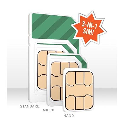 Mint Mobile Phone Plan with Unlimited Talk, Text + Data for 3 Months (3-in-1 SIM Card) (See for Yourself Kit)