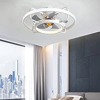 Ceiling Fans, with Lamps Silent in Lighting Ceiling Fan Childs Fan Light Ceiling Bedroom in Lighting with Lights and Remote Mute Fan Ceiling Lights/White