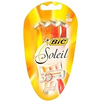 Bic Soleil Triple Blade Shavers For Women Sensitive Skin 4 Each (Pack of 2)
