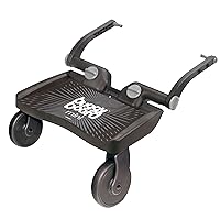 BuggyBoard Mini Universal Stroller Board, Fits 90% of Strollers Including UPPAbaby, Baby Jogger, Bugaboo, Stroller Attachment for Toddler to Ride & Stand, Max Weight 66 lbs, Black