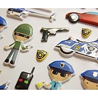 Repositionable Stickers - Foam - Police