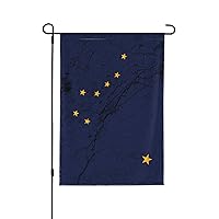 Flag Of Alaska Texture Effect Garden Flags for Outside 28