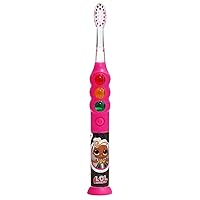 Firefly Ready Go Light Up Timer Toothbrush, L.O.L. Surprise!, Premium Soft Bristles, 1 Minute Timer, Less Mess Suction Cup, Battery Included, Easy Storage, Dentist Recommended, Ages 3+, 1 Pack