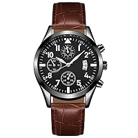 Ainiyo Lights up with calendar watch, men's watch function function, popular leather watch plus for men, professional talking watch, automatic watch, men's gifts for roommates