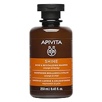 APIVITA Shine & Revitalizing Shampoo for Men and Women - Natural Hair Care that Gently Cleanses, Reveals Shine, Hydrates & Prevents Breakage - With Rosemary, Honey, 4 Vitamins and Minerals - 8.45 Fl O