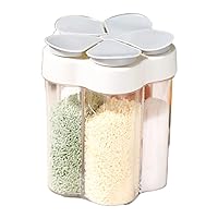 5 In1 Plastic Spice-Jars With Lid And Pepper-Shakers Set Seasoning Organizer Sauce Storage Seasoning Jars
