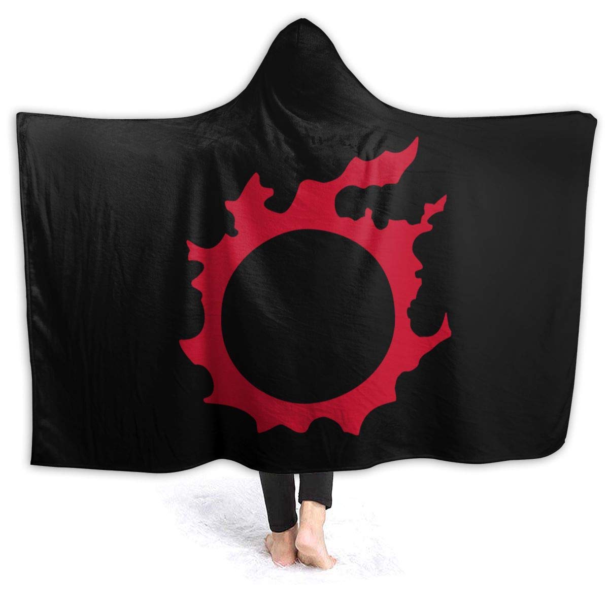 Goldeply Final Fantasy XIV Blankets with Cap Soft Blankets are Suitable for Sofas, for All Seasons,Flannel Hooded Blanket,Warm Plush Microfiber Bla...