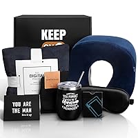 Get Well Soon Gifts for Men, Care Package for Men Get Well Gift Basket with Inspirational Blanket Socks Comfort Items for After Surgery Recovery Chemo Cancer Sick