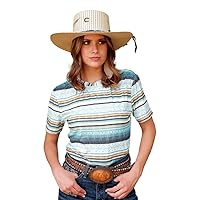Western Shirt Womens S/S Tee Sublimation Stripes CTT7450001