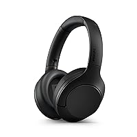 PHILIPS H8506 Over-Ear Wireless Headphones with Noise Canceling Pro (ANC) and Multipoint Bluetooth Connection, Black (TAH8506BK/00)