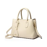 LEAFICS Women's PU Leather Handbag Retro Large Capacity Shoulder Bag