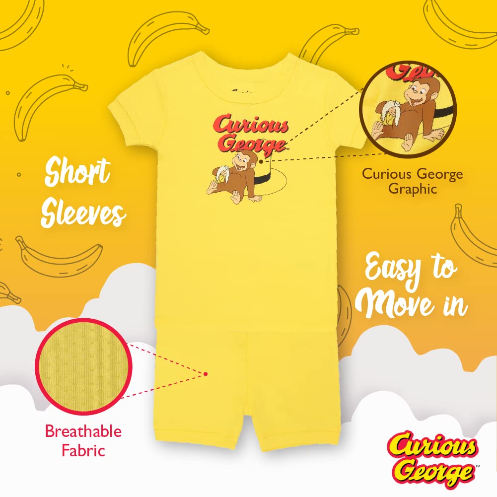 Curious George Girls' Baby 2-Piece Pajama Set