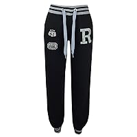 Girls Boys Joggers Kids Baseball Trackie Bottoms Jogging Pants Sports Trousers