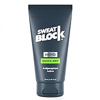SweatBlock Antiperspirant Quick-Dry Lotion for Hands - Perfect for Sweaty Palms, Hyperhidrosis Treatment, & Gamer Grip Support. Say Goodbye to Sweaty Handshakes. Safe & Effective, Non-irritating, & Dermatologist Tested. MAXIMUM PROTECTION | Unisex | 1.69 fl oz
