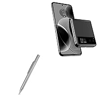 BoxWave Stylus Pen Compatible with Motorola razr (2023) - FineTouch Capacitive Stylus, Super Precise Stylus Pen - Metallic Silver