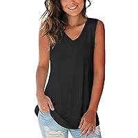 Women's Spring T-Shirts V Neck Tops Long Sleeve Shirts Loose Fit