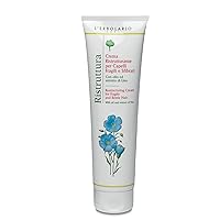 Restructuring Cream For Fragile And Brittle Hair - Rich Treatment Cream With Oil And Extract Of Flax - Restores Body And Radiance To Hair - Nourishes And Refreshes The Scalp - 5.07 Oz