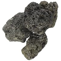 Pleasant Hearth LVR100 Lava Rock, 5 lb, Charcoal