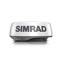 Simrad HALO20+ 36 NM 20-inch Pulse Compression Radar, 60 RPM, with Collision Avoidance and VelocityTrack, Dual Range Doppler Technology Built-in