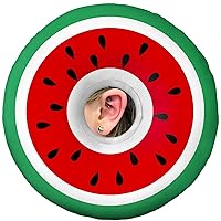 Piercing Pillow for Side Sleepers Watermelon Ear Piercing Pillow with Holes for Ear Pain, O-Shaped Donut Pillow for Ear Piercing Pain CNH Side Sleeping Ear Piercing Protector