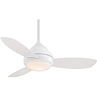 MINKA-AIRE F516L-WH Concept I 44 Inch Ceiling Fan with Integrated 14W LED Light in White Finish