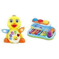 Stone and Clark Musical Learning Bundle for Toddlers - Dancing Duck and Pop 'N Play Pound a Ball Toy