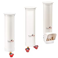 Chicken Feeder and Waterer Set - Includes 2X 1 Gallon Waterers and 1x 7lb Feeder for Chickens - Hanging Chicken Poultry Feeder and Chicken Waterer Kit for The Growing Chicken coop